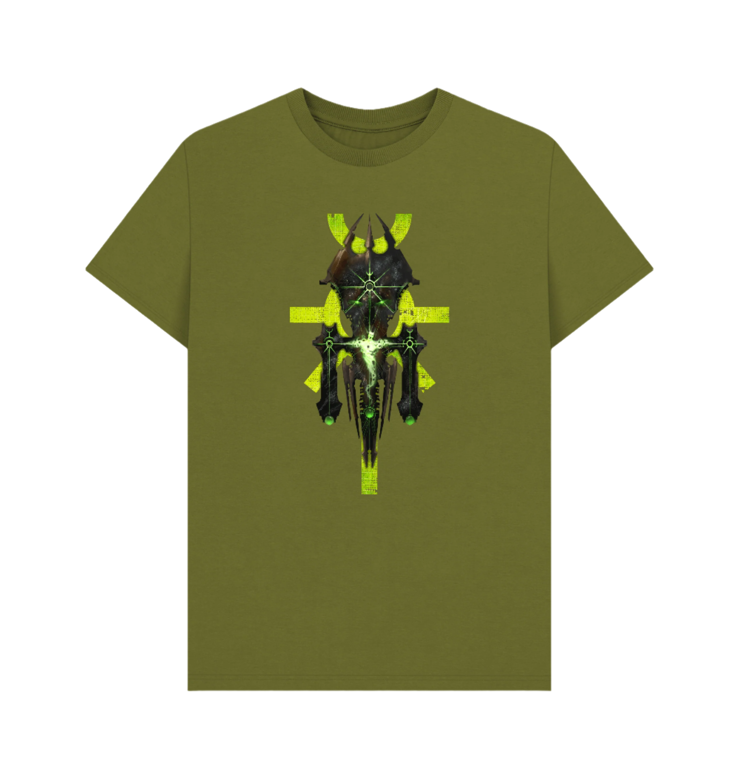Moss Green Premium Necrons Silent King Icon Design T Shirt